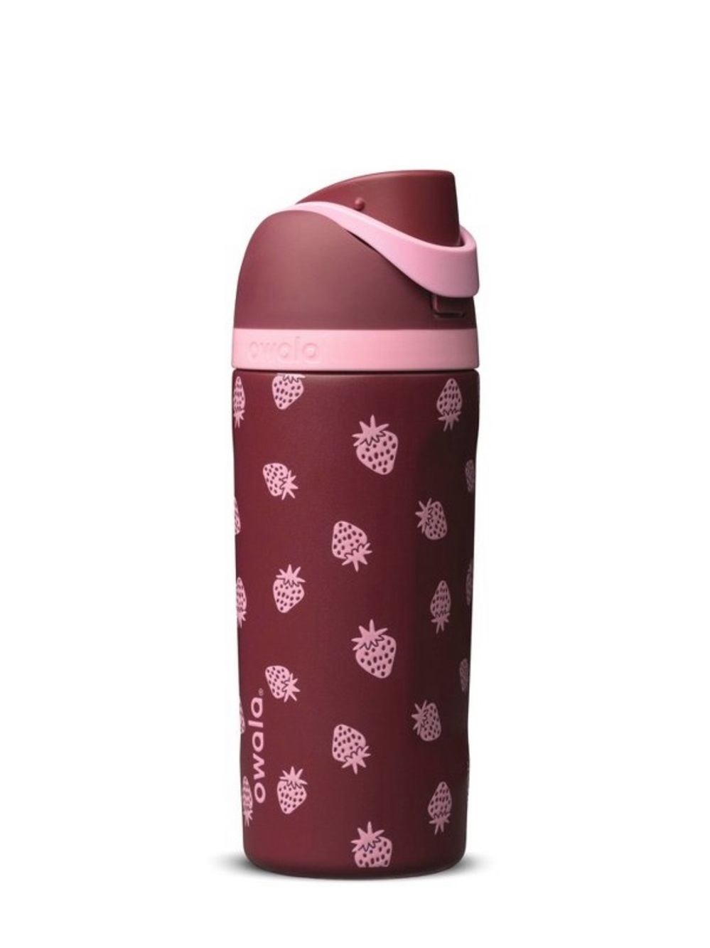 Kids Owala FreeSip 16oz Water Bottle Jam Session Strawberry Pink Red Cream 16 oz